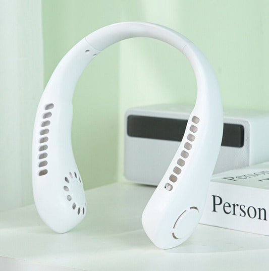 Portable Neck Fan Electric Wireless Fan Rechargeable USB Mini Fan