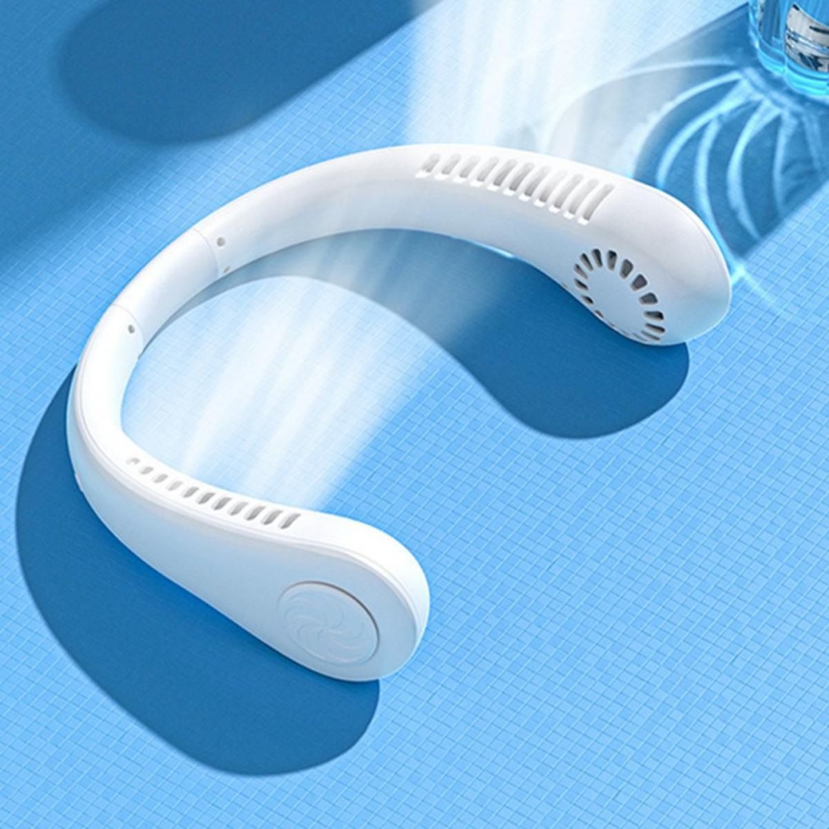 Portable Neck Fan Electric Wireless Fan Rechargeable USB Mini Fan